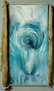 Male Female Union Fluid Energy Wave Painting